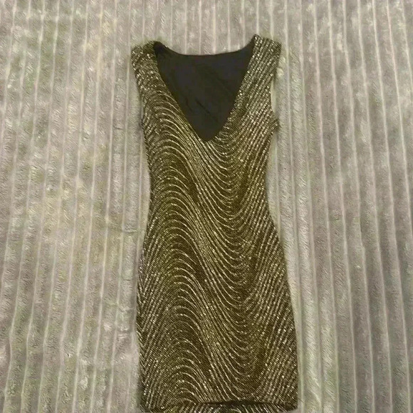 Leith Sparkly Backless Dress - size XS - Picture 2 of 8